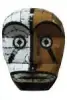 Artikelbild 2 des Artikels “Große Maske - Modell 2, 125 cm Höhe, Originalfarbe außen. Skulptur aus einem upcyceltem Ölfass. “